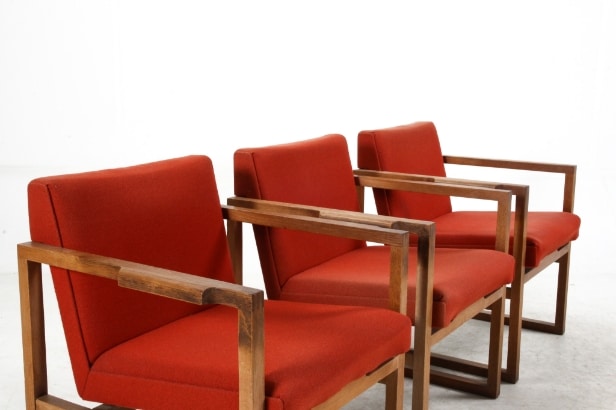 Søborg Furniture, attributed. Four armchairs, oak (4)