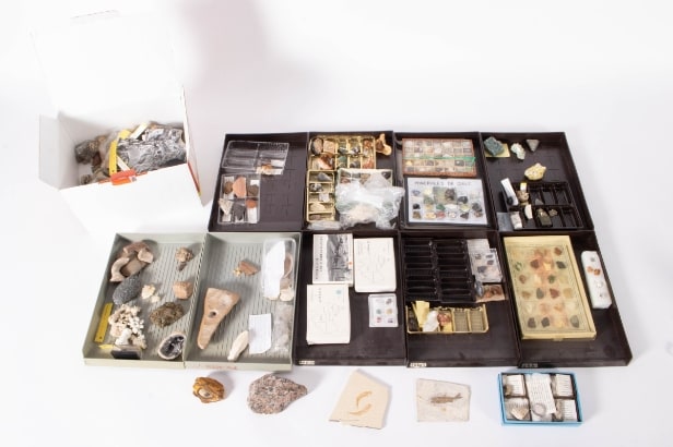 Large scientific mineral collection (approx. 500)