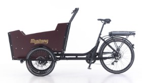 Mustang Cargo Electric el-ladcykel med 8 gear - Black