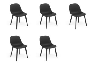 Iskos-Berlin for Muuto. Model Fiber Side Chair. Fem stole (5)