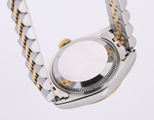 Rolex Oyster Perpetual Datejust ladies' wristwatch, steel and 18 kt gold with diamonds