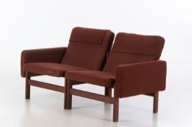 Jørgen Bækmark for FDB Møbler. To-pers. sofa / modulsofa af teak, model 'J 84A-2'