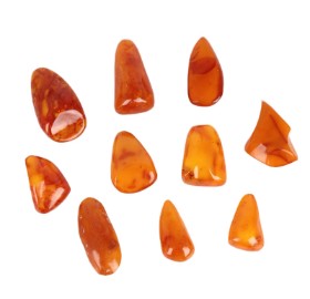 A collection of amber pieces, 235 g. (10)