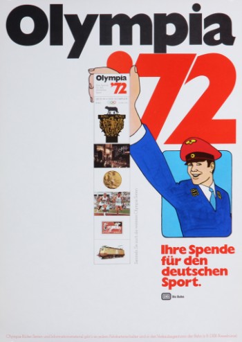 Tysk plakat, Olympia 72, 1972
