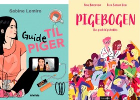 'Guide til piger' af Sabine Lemire og 'Pigebogen - Din guide til puberteten' af Nina Brochmann & Ellen Støkken Dahl (2)