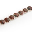 Bent Knudsen, Kolding. Bracelet in sterling silver with mosaic