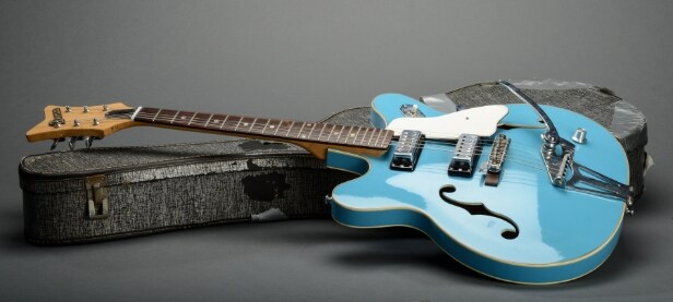 Vintage elektrisk guitar. 