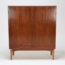 Cabinetmaker Povl Christiansen: Tableware cabinet made of Cuban mahogany from 1957.