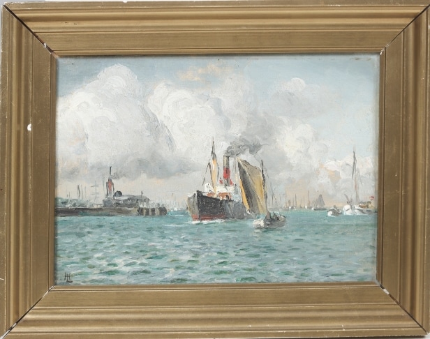 Holger Lübers. Harbor motif