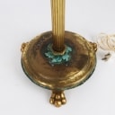 Table lamp made of brass and white opal glass, 1920s