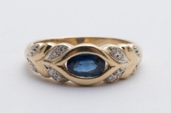 Vintage ring af 14 kt guld