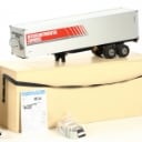 Tamiya. 56336 King Hauler truck, 56302 Semi-Trailer trailer + Carson Reflex Stick 2 remote control, in transport boxes. (2)