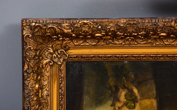 Fransk konstnär. Olja på duk, 1700-tal.