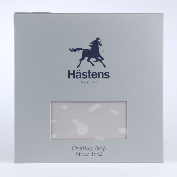127. Hästens. Dynebetræk, Satin Check Silver Grey, 155x220 cm