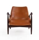 Ib Kofod-Larsen. 'Sälen' armchair in wenge with stool (2)