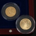 Amerikanske guldmønter, Liberty 10 dollar samt Indian Head 5 dollar (2)