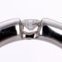 Aagaard. Simple diamond ring in 14 kt. white gold, total approx. 0.10