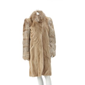 6908 - Copenhagen Fur. Coat of Ivory Quality mink size 38