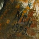 Udsigt til Tranekjær Slot Ubekendt kunstner sign NCH 1893