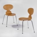 Arne Jacobsen. A set of six chairs, 'The Ant', model 3101 Shells of veneered beech. (6)