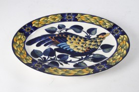 Royal Copenhagen, 'Blå Fasan/Blue Pheasant' fad