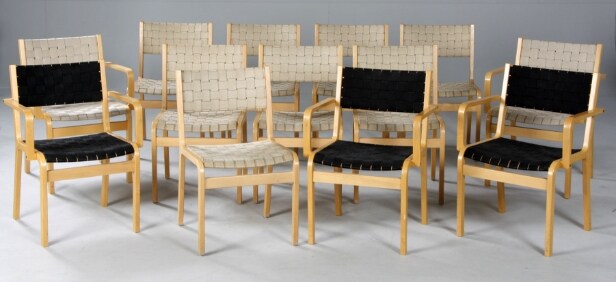 Dansk møbelproducent. Stole med gjordeflet (13)