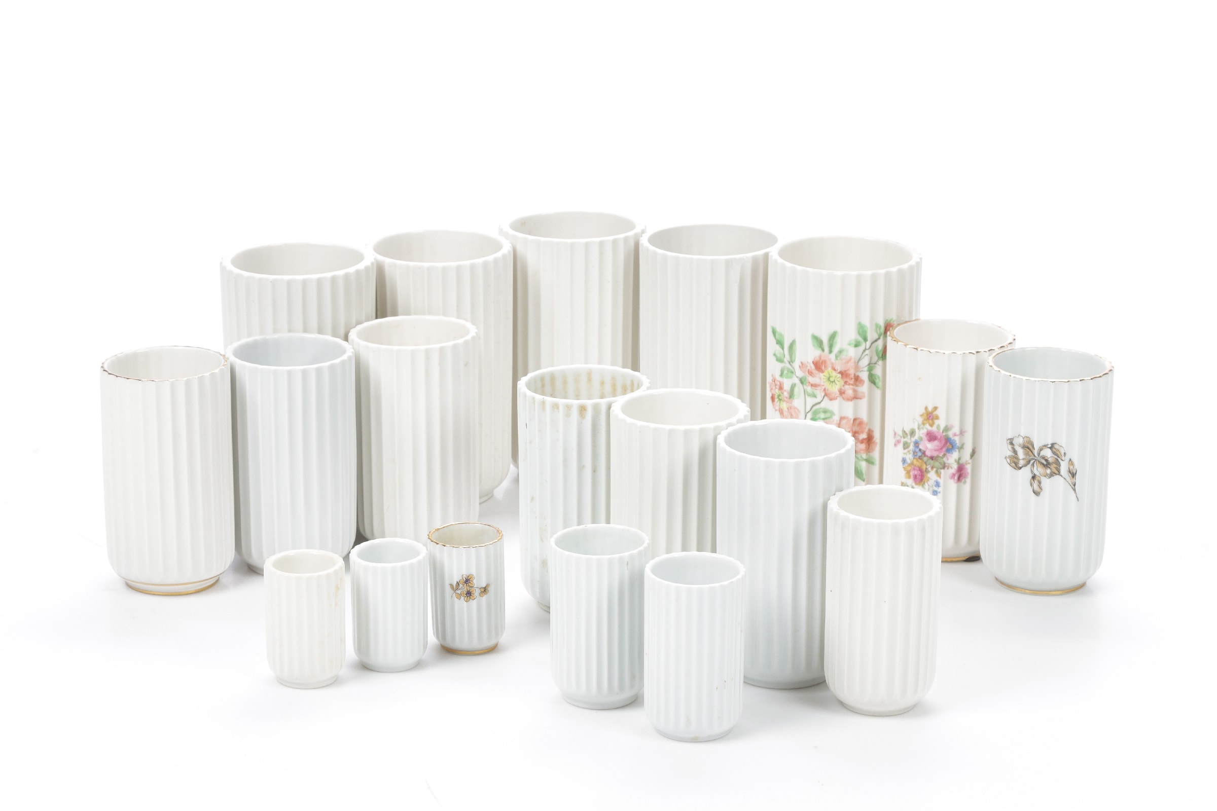 Lyngby porcelain. Collection Lyngby vases (19)