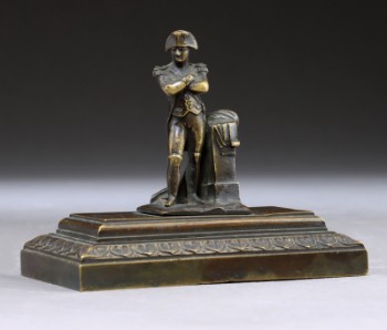 Napoleon, lille figur af bronze, 1800-tallet