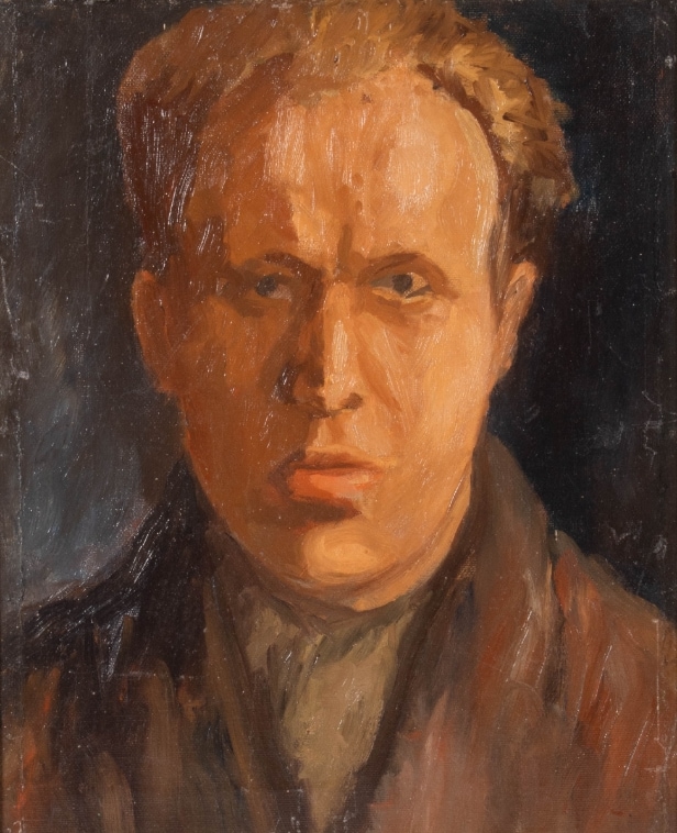 Unknown artist. Self-portrait. oil on canvas