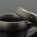 Tilux, sæt Vielses / forlovelsesringe af titanium (2)