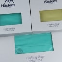 127. Hästens. Double, extra long duvet cover and two pillowcases, Satin Pure Emerald Green and Avocado Green, respectively 275x240 and 50x60 cm (3)