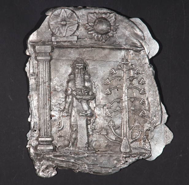 Benjamin A. H. Harpsøe. Wall-mounted relief with symbols