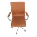 Arne Jacobsen. 'Oxford' office chair, vintage aniline leather with height adjustment and tilt function