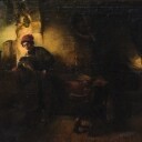 Fransk konstnär. Olja på duk, 1700-tal.