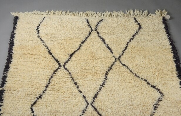 Marokkansk Beni Ouarain Berber tæppe, 256x156 cm.