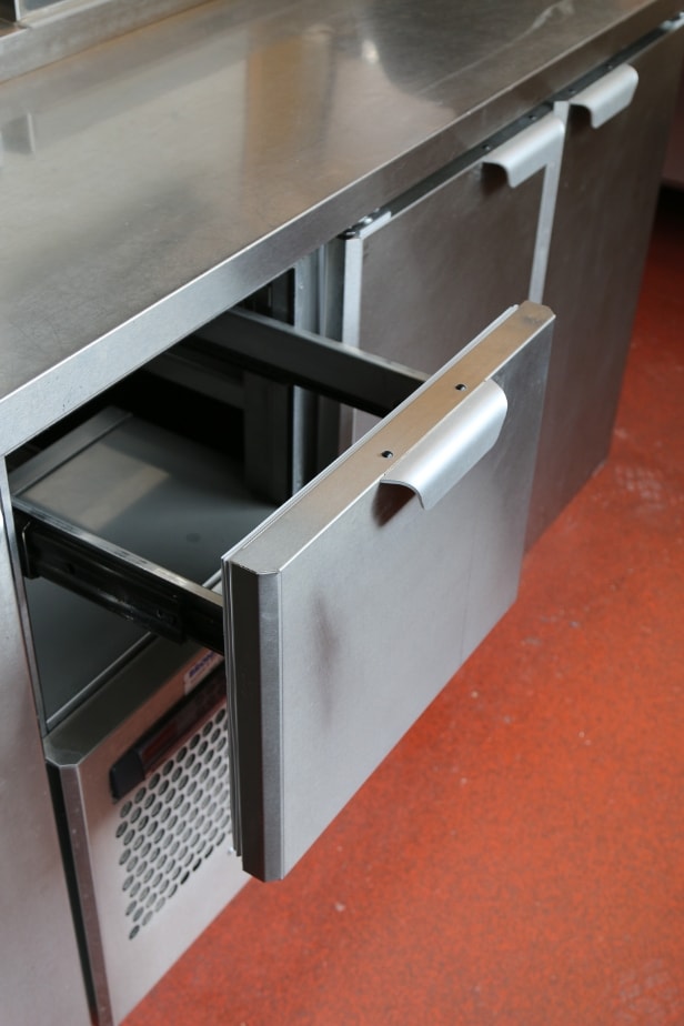 Rustfrit køkken/kølediske, Zanussi, Porkka (3)