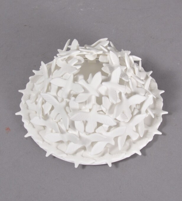 Martine Thoelen. Tre 'Candle Holder' lysskulpturer (3) 