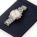 Corum. 'Romulus' chronograph men's wristwatch with steel case w. box + certf.