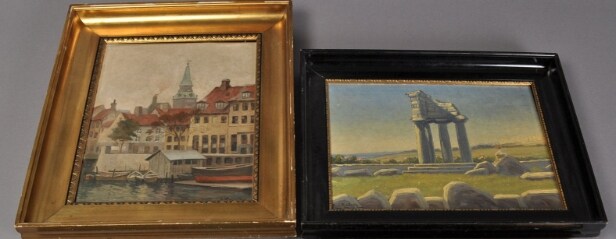 Hans Kruuse 1893-1973 & ubekendt kunstner 1900-tallet. (2)