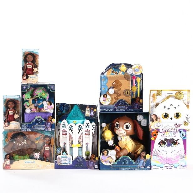 Jakks m.m. Samling legetøj bl.a. Disney Wish, Harry Potter m.m. (9)