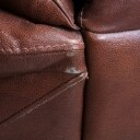Violini. 2-pers. italiensk sofa, brunt læder