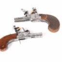 Two small flintlock pistols - late 18th century. (2)