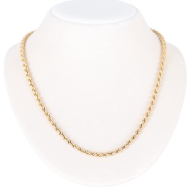 Cordel necklace of 14 kt. gold, 9.5 g. L. 45.5 cm.