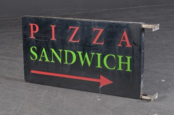 Stort Pizza Sandwich-skilt
