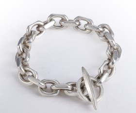 Aarre & Krogs Eftf. Strong anchor bracelet in sterling silver