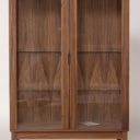 437. Klim Furniture. Walnut display cabinet, model V302