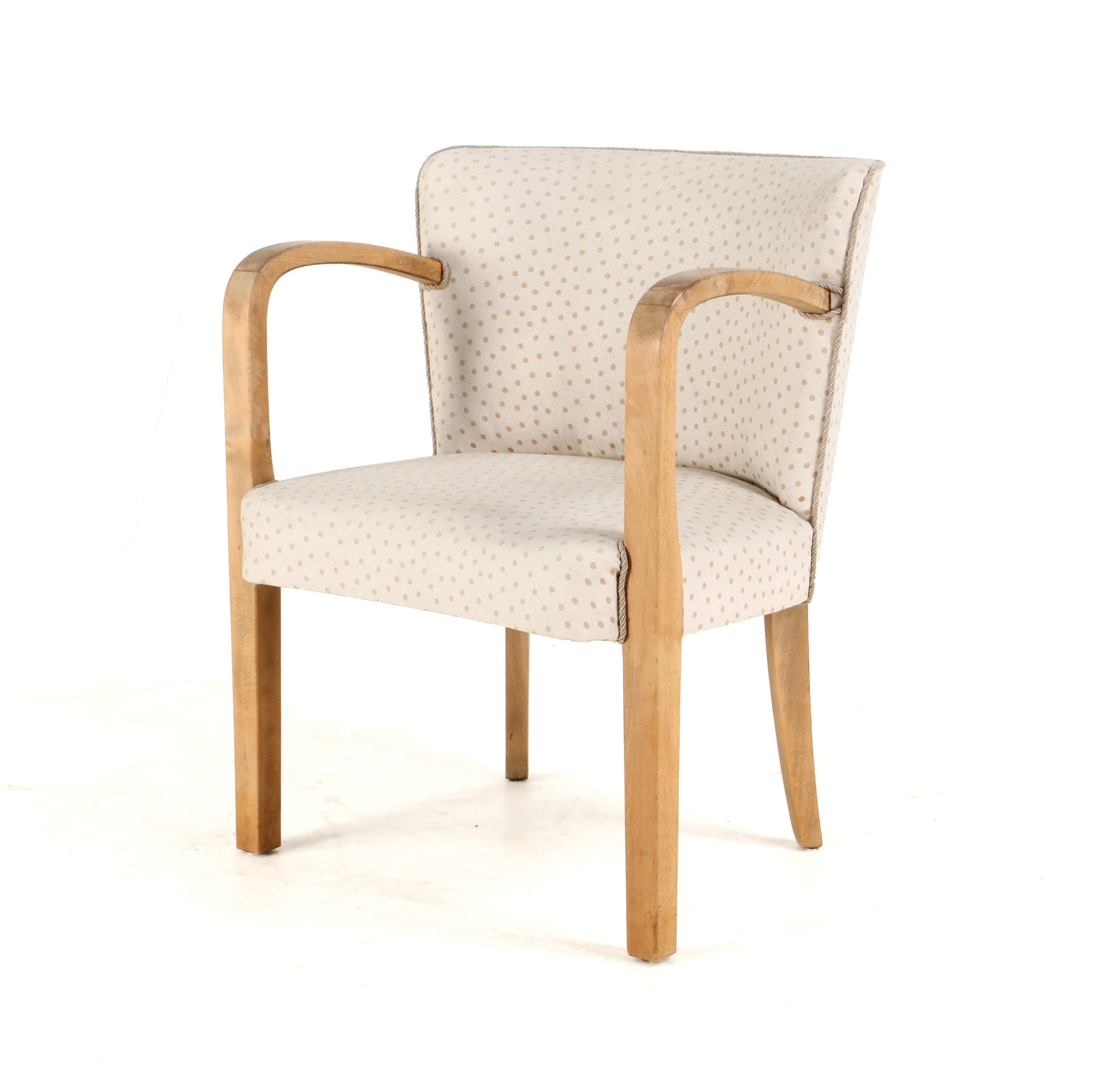 Danish furniture manufacturer. Armchair / armchair, beech wood, 1940s