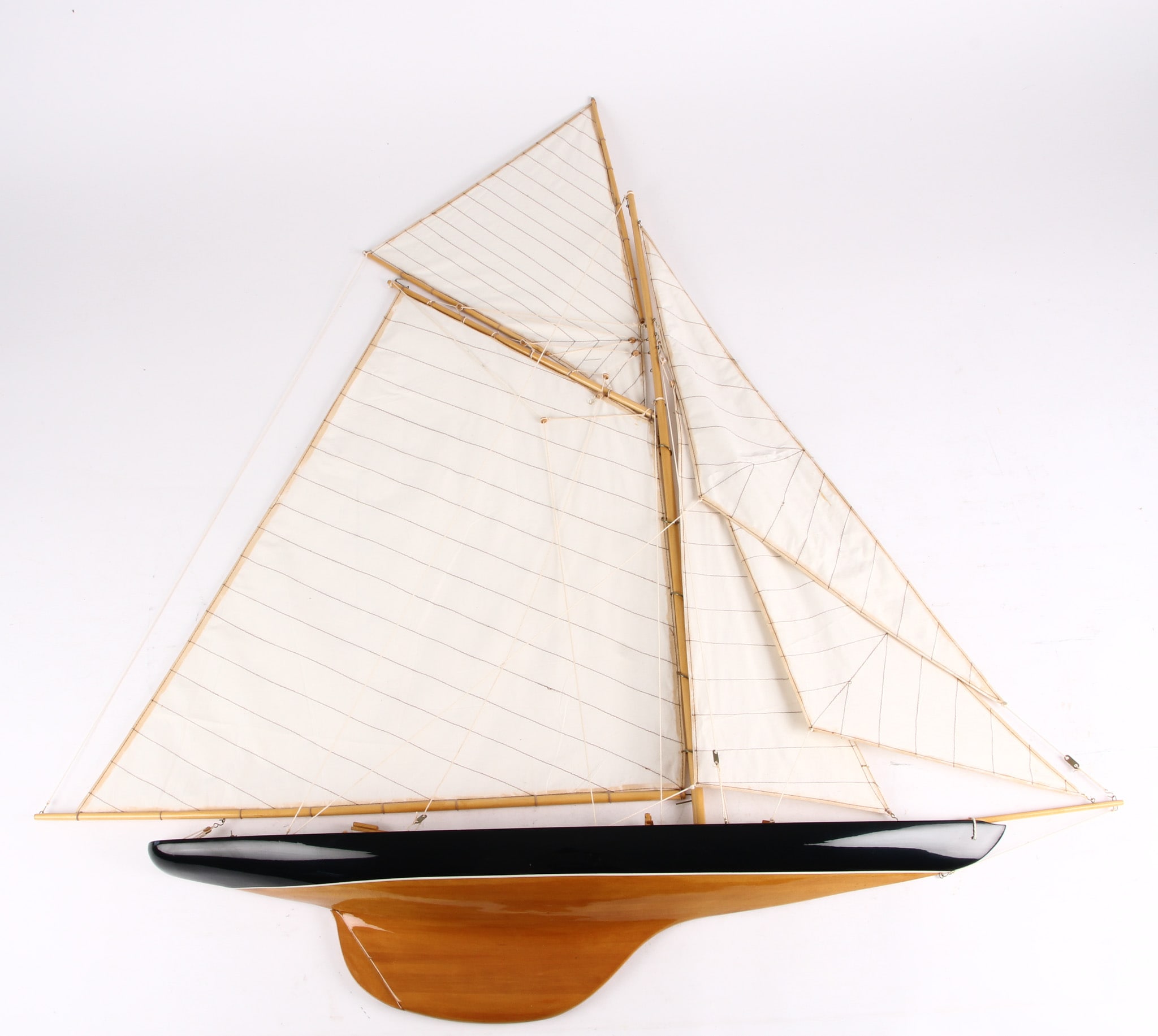 Ship model half model 12 meter Americas Cup yacht