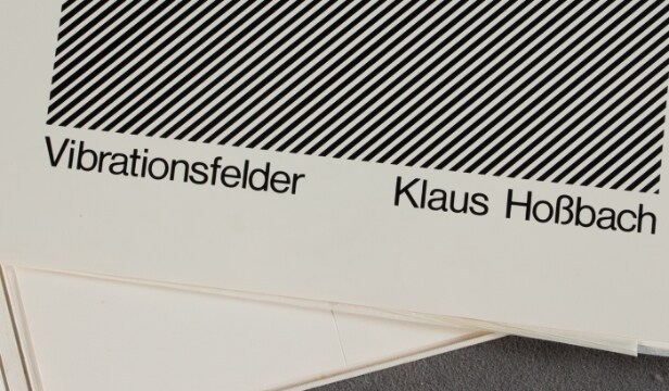 Klaus Hoßbach, Mappenwerk 'Vibrationsfelder', 1969. Serigraphie