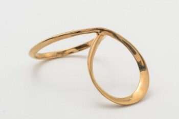 Ring af 8 kt. guld, str. 50